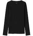 Name It Blússa - Rib - Noos - NkfNakal - Black