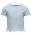 Kids Only Stuttermabolur - KogNella - Rib - Noos - Cashmere Blue