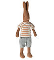 Maileg Soft Toy - Rabbit - Size 1 - Striped T-shirt Duck Shorts