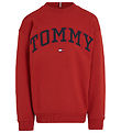 Tommy Hilfiger Sweatshirt - Varsity Embroidery - Dark Magma