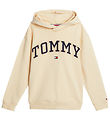 Tommy Hilfiger Huppari - Varsity Kirjonta - Country Ivory