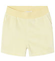 Name It Shorts - Velour - NkfDebbie - Pastel Yellow
