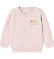 Nane It Zip Sweatshirt - NmfHoppe - Parfait Pink