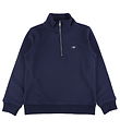 GANT Sweatshirt - Shield Halber Reiverschluss - Evening Blue