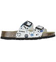 Superfit Sandals - Fussbett slipper - White/Blue w. Space theme