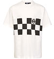 Hummel T-shirt - hmlRunner - Marshmallow w. Print