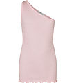 Rosemunde Top - Eine Schulter - Rib - Lotus Pink
