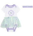 Nike Gift Box - Headband/Bodysuit k/æ - White/Purple/Lime