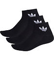 adidas Originals Socks - 3-Pack - Mid Ankle - Black