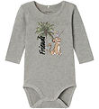 Name It Bodysuit L/æ - NbmJebbi Lion King - Grey Melange