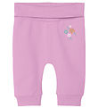 Name It Sweatpants - NbfVrillie - Pastel Lavender/Flowers