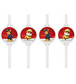 Decorata Party Straws - 4-Pack - Paw Patrol Ready Lining Action
