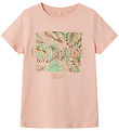 Name It T-shirt - NkfPfarina - Peach Bud w. Print