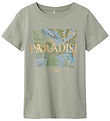 Name It T-shirt - NkfPfarina - Forest Fog w. Print