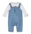 Tommy Hilfiger Set - Overalls/Blouse - Denim Medium+/White