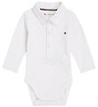 Tommy Hilfiger Pololichaam L/æ - Rib - Wit