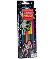 Eeboo Colouring Pencils w. Sharpener - Jumbo - 6 pcs - Robot