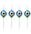 Decorata Party Sugrör - 4-pack - Fotbollsfans