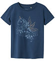 Name It T-shirt - NmfKiri - Dark Denim