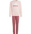adidas Performance Sweat Set - J BL FT TS - Pink/White