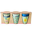 Rice Cups - Melamine - 6 pcs - 160 mL - Blue/Funky Prints