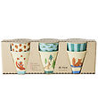 Rice Cups - Melamine - 6 pcs - 160 mL - Blue/Happy Forest Print