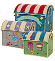 Rice Storage Baskets - Raffia - 3 pcs - 52/45/37 cm - Circus