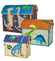 Rice Oppbevaringskurver - Raffia - 3 stk. - 52/45/37 cm - Dinosa