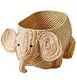 Rice Storage Basket - Raffia/Seaweed - Large Elephant - Natural