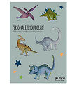 Rice Stickers To Lunchbox - 10 pcs - Dusty Green/New Dino