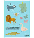 Rice Stickers To Lunchbox - 9 pcs - Blue/Sweet Jungle