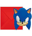 Decorata Party Invitations - 6-Pack - Sonic Speed