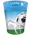 Decorata Party Plastic cups - 4-Pack - 250 mL - Soccer Fans