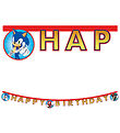 Decorata Party Happy Birthday Banner - Sonic Speed