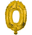 Decorata Party Þynnublöðru - 85 cm - Nei 0 - Gull