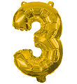Decorata Party Þynnublöðru - 85 cm - No 3 - Gull