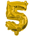 Decorata Party Folienballon - 85 cm - Nr. 5 - Gold