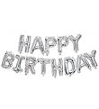 Decorata Party Folienballons - 340 cm - Happy Geburtstag - Silbe