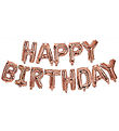 Decorata Party Folienballons - 340 cm - Happy Geburtstag - Rose 