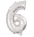 Decorata Party Þynnublaðra - 95 cm - No 6 - Silfur