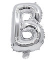 Decorata Party Þynnublöðru - 34 cm - B - Silfur