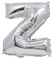 Decorata Party Þynnublöðru - 30 cm - Z - Silfur
