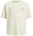 Jack & Jones Stuttermabolur - JorBrooklyn - Smjörkrem