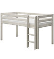 Flexa Hálfhár Rúm M. Bein Stigi - Classic+ - 210x110x120 cm - Hv