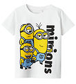 Name It Stuttermabolur - NmmJól Minions - Bright White