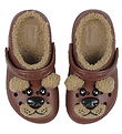 Crocs Sandals w. Lining - Classic+ I Am Brown Bear Clog K - Dark