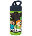 Minecraft Water Bottle - 410 mL - Green/Black