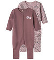 Name It Pyjamasdräkt - Noos - NbfNightsuit - 2-pack - Grape Shak