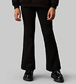 Calvin Klein Byxor - Pinstripe Flare - Ck Black