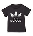 adidas Originals T-shirt - Trefoil - Black/White